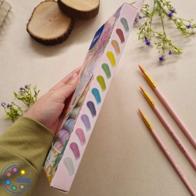 تصویر رنگ اکریلیک پاستلی BASIC ۱۲ رنگ 