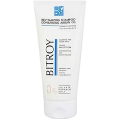 تصویر بیتروی شامپو حیات بخش حاوی روغن آرگان مناسب موی رنگ شده فاقد سولفات 200ML BITROY REVITALIZING SHAMPOO CONTAINING ARGAN OIL 0%SULFATE PARABEN SALT 200ML