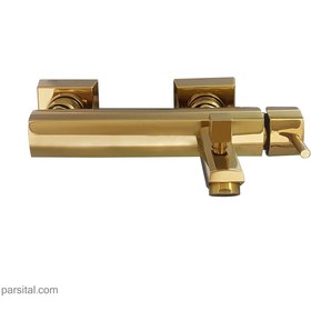 تصویر شیر حمام نوبل مدل کراویت طلایی nobel-faucet-cravit-bath-golden