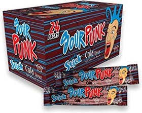 تصویر پاستیل ترش رشته ای سورپانک کولا بسته 24 عددی – sour punk cola 