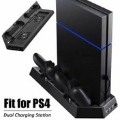 تصویر کنسول بازی سونی (استوک) PS4 Fat | حافظه 500 گیگابایت به همراه یک دسته اضافه + پایه شارژر PlayStation 4 Fat (Stock) 500 GB + 1 extra controller + charger