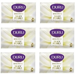 تصویر صابون شستشو دورو مدل Silky pearls تحت لیسانس وزن90 گرم مجموعه 6 عددی 