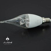 تصویر لامپ مودی 7 وات سرپیچ E14 شمعی مدل اشکی- مهتابی شفاف LED 