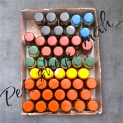 تصویر رنگ پر کبوتر پودر برای نشانه گذاری کبوتر و پرندگان کاملا بدون خطر - زرد 