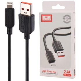 تصویر کابل آیفونی فست شارژ Earldom EC-183L 2.4A 1m Earldom EC-183L 2.4A 1m Cable