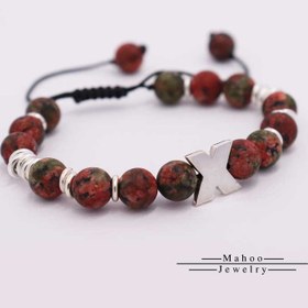 تصویر دستبند نقره کد B0153 