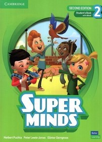 تصویر کتاب سوپر مایندز 2 | Super minds 2 + کتاب کار Super minds 2 sb + wb (2end edition)