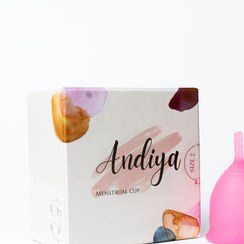 تصویر کاپ قاعدگی آندیا مدل 2 سایز متوسط Andiya Menstrual Cup Medium Size Model 2