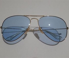 تصویر عینک آفتابی خلبانی ری بن آبی RayBan 