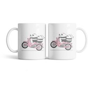 تصویر ماگ پاندای موتور سوار کد M77 