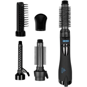 تصویر حالت دهنده مو ۶ کاره ایوولی مدل EVHC-AS1200B Evvoli 6-in-1 Hair Styler 1200 Watts EVHC-AS1200B