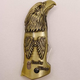 تصویر فندک چاقو دار طرح عقاب کد (1651) Knife lighter with eagle design code (1651)