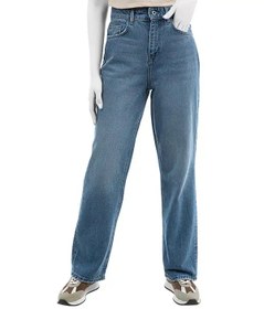 تصویر شلوار جین زنانه راسته سرمه ای سرژه Serge کد221177 