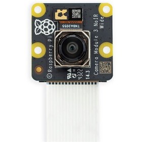 تصویر ماژول دوربین 12 مگاپیکسل دید در شب رزبری پای Raspberry Pi Camera NoIR Wide V3 با سنسور IMX708 