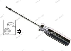 تصویر پیچ گوشتی T8 سوراخ دار 