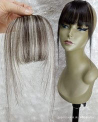 تصویر چتری جلو مو مدل خلوت خرمایی با لایت بلوند 