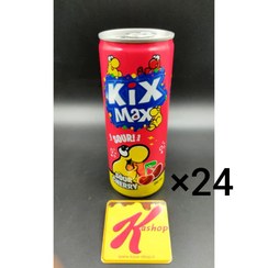 تصویر نوشابه گازدار کیکس مکس با طعم آلبالو باکس 24 عددی kixmax kixmax