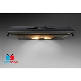 تصویر هود مس مدل وگا دو موتور 60(مشکی وسفید) 60 سانت Slanted wall mount kitchen vent Hood mas model 60