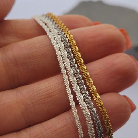 تصویر دستبند استیل خاویاری رنگ ثابت Fixed color sturgeon steel bracelet