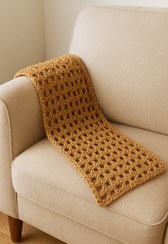 تصویر شال مبل قلاب بافی مناسب منزل و آتلیه 