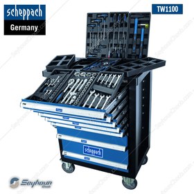 تصویر SCHEPPACH TW1100 میز کار 7 کشو با ست 70 عددی ابزار شپخ مدل 5909304901 ا tool trolley tw1100 scheppach tool trolley tw1100 scheppach