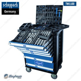 تصویر SCHEPPACH TW1100 میز کار 7 کشو با ست 70 عددی ابزار شپخ مدل 5909304901 tool trolley tw1100 scheppach