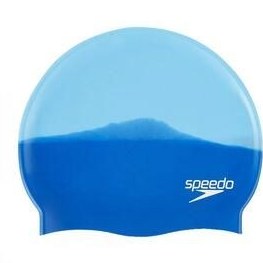 تصویر کلاه شنا آبی مردانه و زنانه 8 استخوان سیلیکون اورجینال اسپیدو SPEEDO 