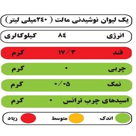 تصویر هی دی نوشیدنی مالت طعم استوایی الیتر 