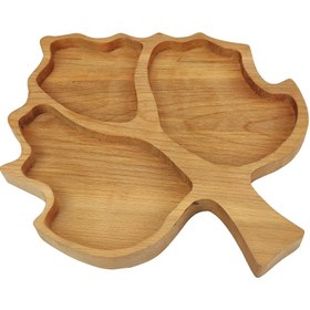 تصویر اردو خوری چوبی طرح برگ مدل ۴۰۴ 