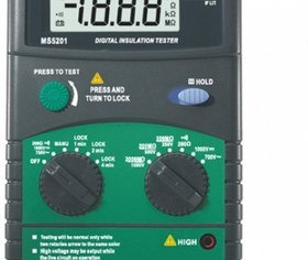 تصویر میگر (تستر مقاومت عايق) 1 کیلوولت مستک مدل MS5201 Insulation Tester MASTECH MS5201