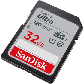 تصویر کارت حافظه سندیسک Sandisk SD 32GB 120MB/S Ultra Sandisk SD 32GB 120MB/S Ultra