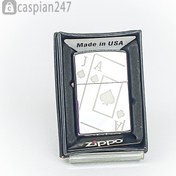 تصویر فندک های کپی زیپو طرح پاسور نقره ای 