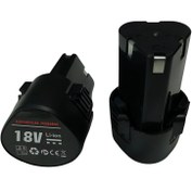 تصویر باتری دریل شارژی 18 ولت تکنو پلاس و جنرال پاور 