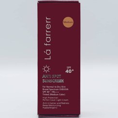 تصویر کرم ضد آفتاب و ضد لک SPF 40 لافارر 