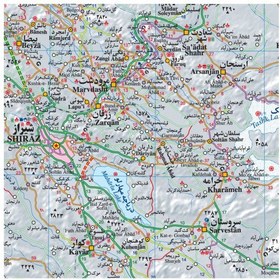 تصویر نقشه استان فارس 