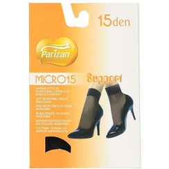 تصویر جوراب دو ربع زنانه میکرو 15 - مشکی ا Micro double socks 15 Micro double socks 15