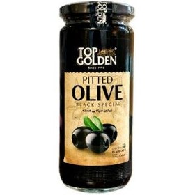 تصویر زیتون سیاه بی هسته تاپ گلدن 500 گرمی 