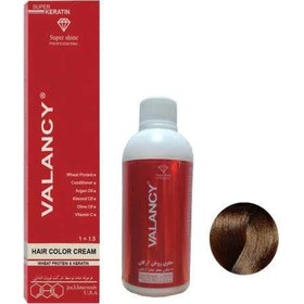 تصویر کیت رنگ مو والانسی (Valancy) شماره WG7 حجم 100 میلی‌لیتر رنگ بلوند کاپوچینو تیره رنگ مو والانسی