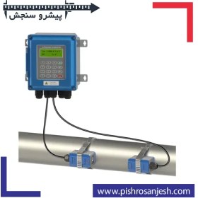 تصویر فلومتر التراسونیک clamp on مدل TUF-2000B ، دبی سنج التراسونیک Ultrasonic flow meter TUF-2000B - WALL MOUNT- CLAMP ON