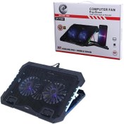 تصویر پایه خنک کننده لپ تاپ ایکس پی مدل XP-F98P با نورپردازی RGB 