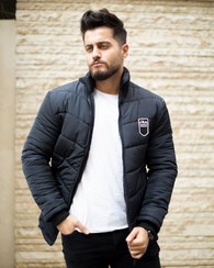 تصویر کاپشن مردانه FILA مدل Silva رنگ نوک مدادی 