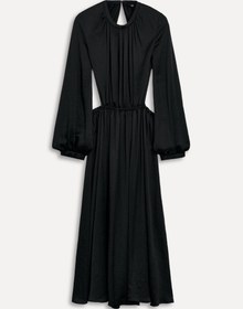 تصویر پیراهن میدی یقه بیزیکلت با آستین بلند از برند زارا (زنانه) 