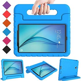 تصویر کیف پلاستیکی BMOUO برای تبلت سامسونگ مدل Galaxy Tab A 8.0 (2015) SM-T350 BMOUO Kids Case for Samsung Galaxy Tab A 8.0 (2015) SM-T350 - Shockproof Case Light Weight Kids Case Super Protection Cover Handle Stand Case for Kids Children for Samsung TabA 8-inch Tablet - Blue