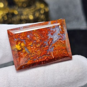 تصویر نگین درشت سنگ طبیعی عقیق شجر معدنی خراسانی کد 34794 