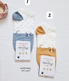 تصویر جوراب مچی گربه 