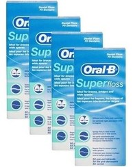 تصویر نخ دندان اورال-بی Super Floss بسته ۲۰۰ عددی 