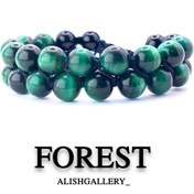 تصویر دستبند سنگ اصل مدل فورست انرژی، قدرت و محافظت در یک اکسسوری خاص FOREST
