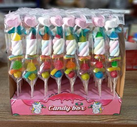 تصویر کندی باکس - پاستیل و مارشمالو سیخی 48 عددی ا candy box : Pastilles and marshmallows candy box : Pastilles and marshmallows