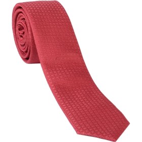 تصویر ست کراوات و پوشت طرح دار قرمز 