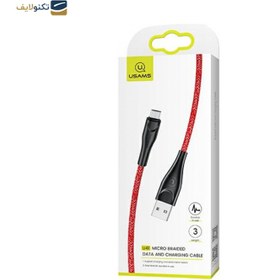 تصویر کابل میکرو یو اس بی یوسمز مدل US-SJ399 طول 3 متر Usams US-SJ399 USB to MicroUSB Cable 3m